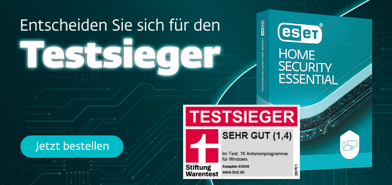 ESET HOME Security Essential zur besten Sicherheitslösung für Windows gekürt (Ausgabe 3/2026)